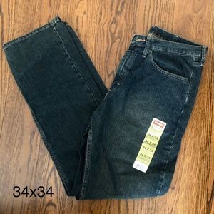 WRANGLER Straight Leg Mens Denim Jeans 34x34 NWT